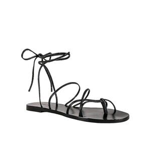 RAYE Spur Sandals in Black 8.5 with Box Womens wrap flats